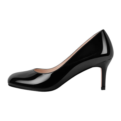 Round Toe Classic Stiletto Pumps | Onlymaker Best Seller