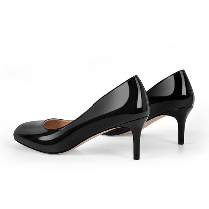 Round Toe Classic Stiletto Pumps | Onlymaker Best Seller