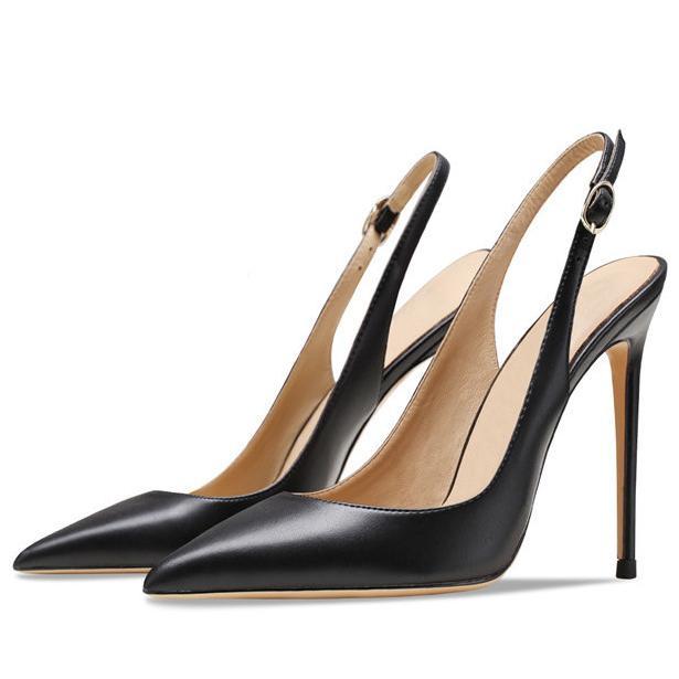 Pointed Toe Stiletto Slingback Pumps | Onlymaker Premium