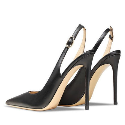 Pointed Toe Stiletto Slingback Pumps | Onlymaker Premium