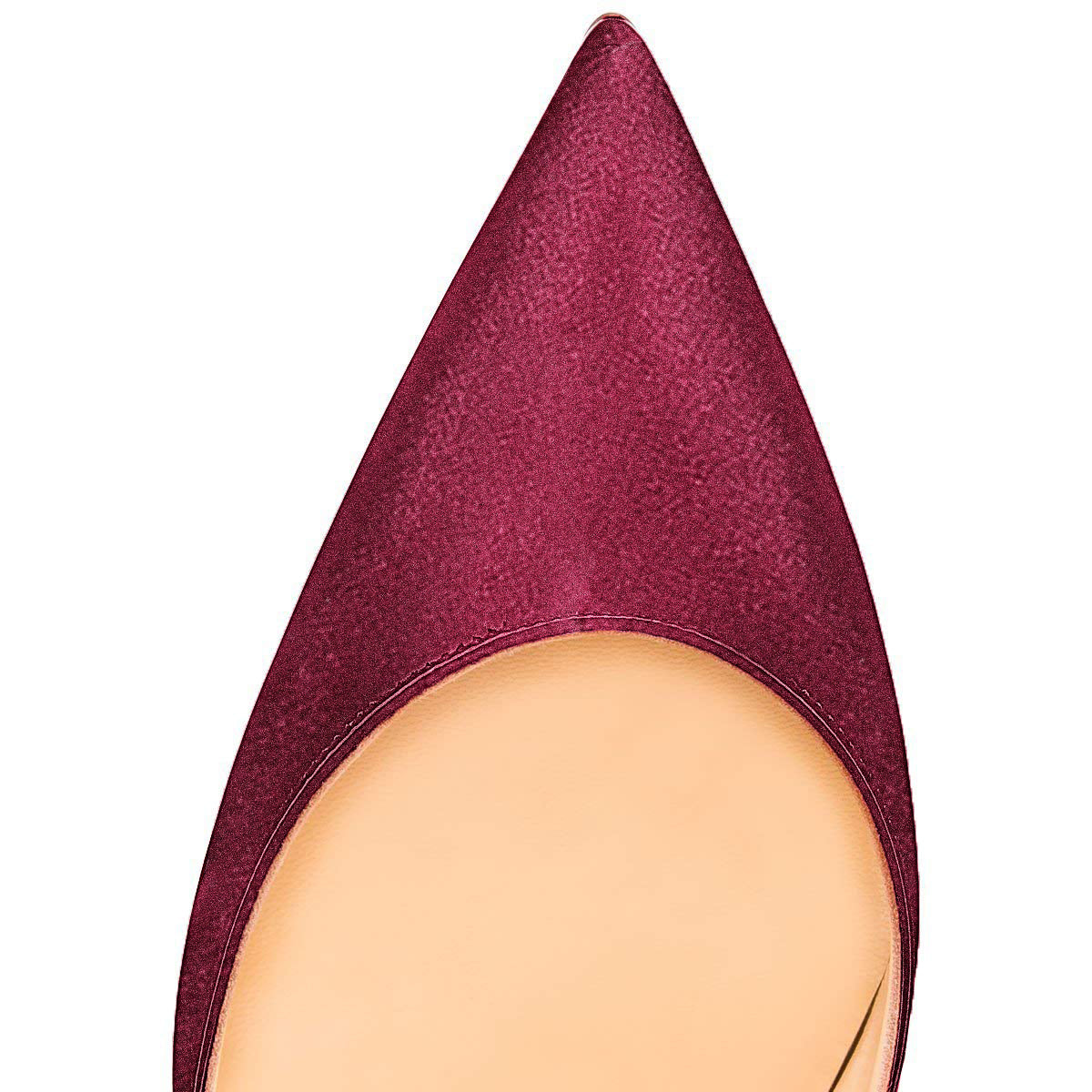 8cm 10cm 12cm Burgundy Pointed Toe Pumps Classic Suede Stilettos | Onlymaker Trending