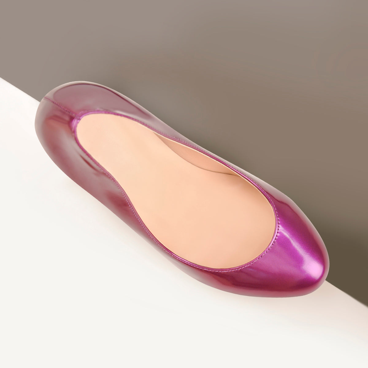 Round Toe Stiletto High Heel 3CM Platform Purple Slip On Pumps | Onlymaker Best Price