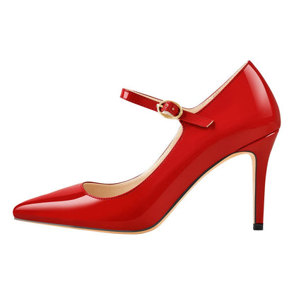 Mary Jane Patent Leather High Heel Pumps | Onlymaker Value