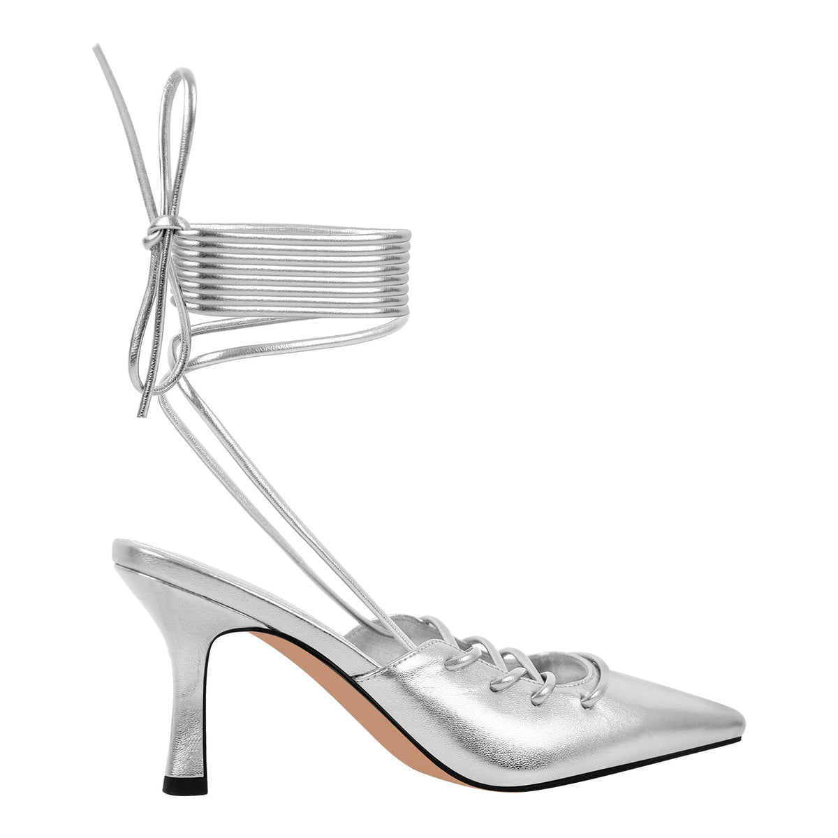 Lace up Pointed Toe Stiletto Pumps | Onlymaker Quality