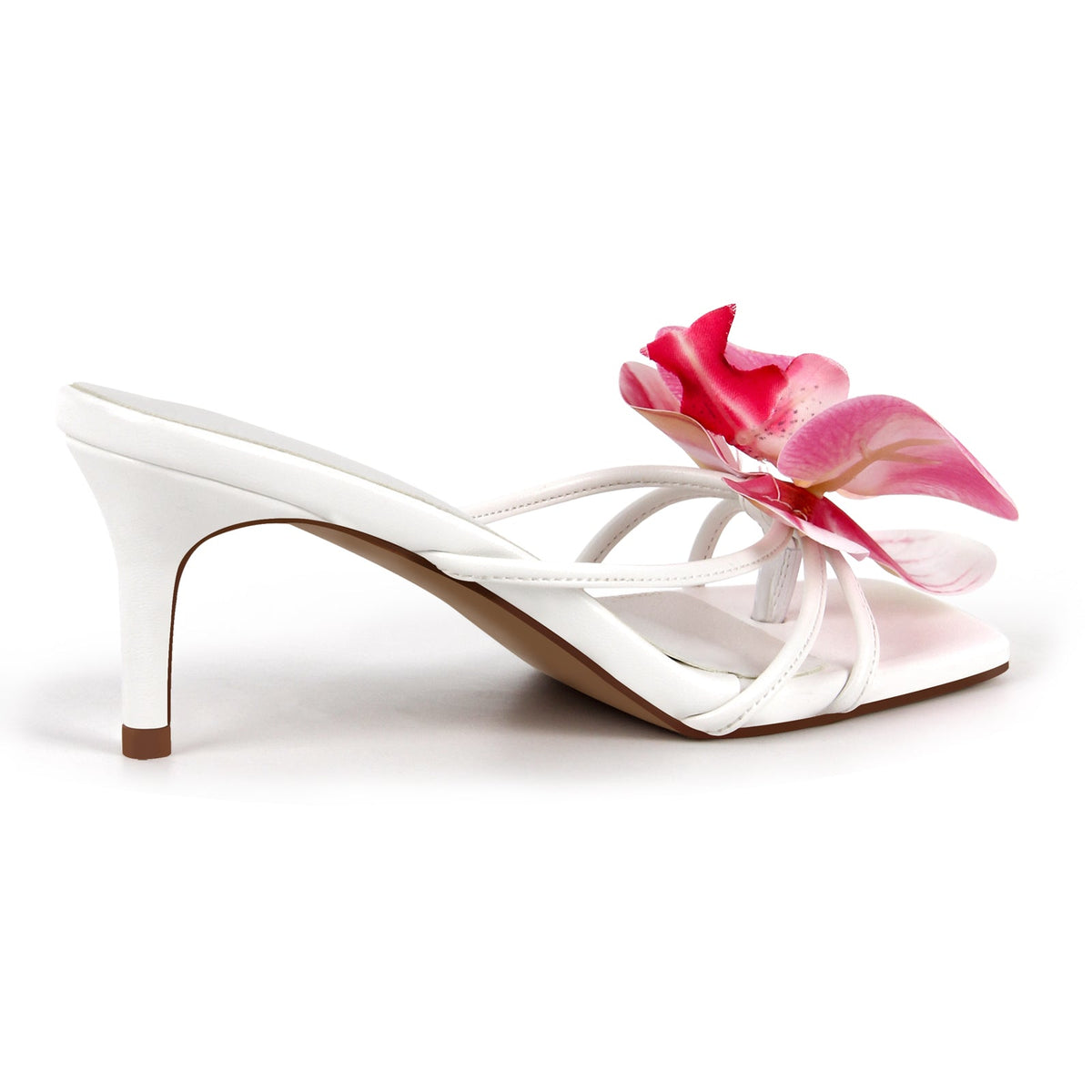 Flower Square Toe Thong Sandals Mules | Onlymaker Customer Favorite