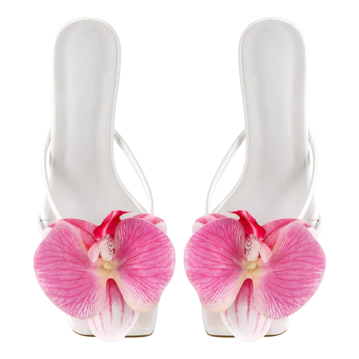 Flower Square Toe Thong Sandals Mules | Onlymaker Customer Favorite
