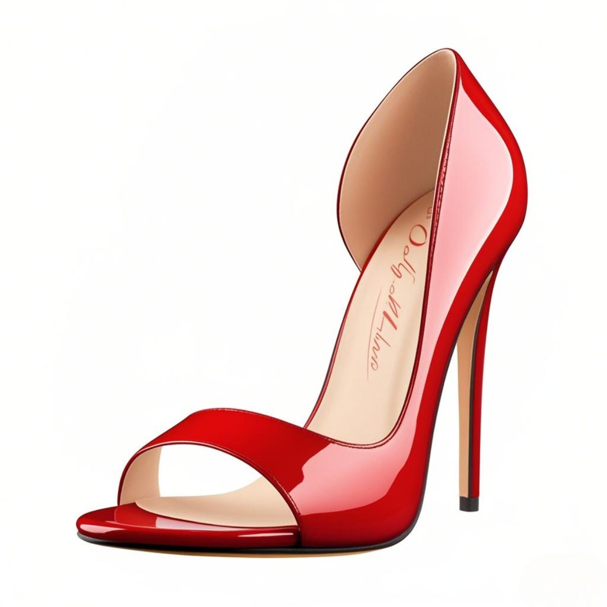 Black Open Toe Side Cut Stiletto High Heel Sandals | Onlymaker Customer Favorite