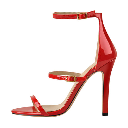 Ankle Strap Stiletto Open Toe Sandals | Onlymaker Quality