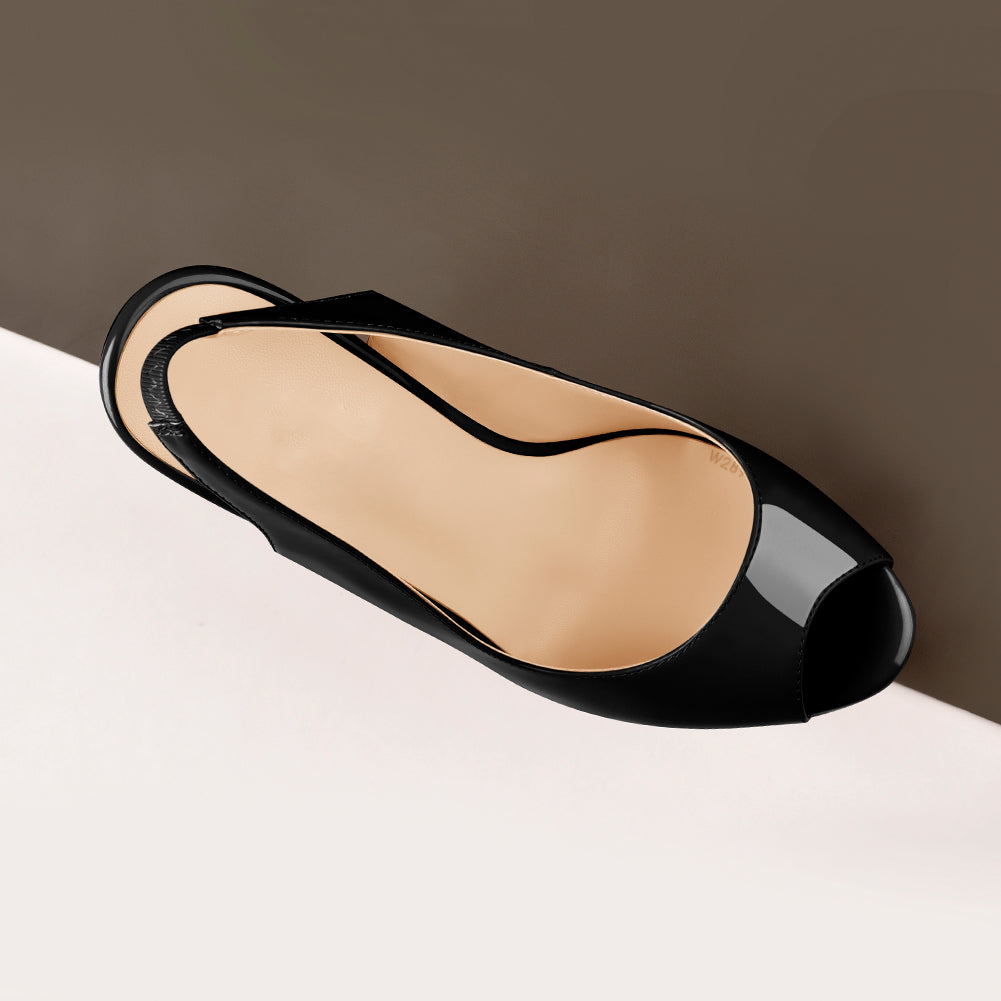Platform Peep Toe Slingback High Heels | Onlymaker Discount