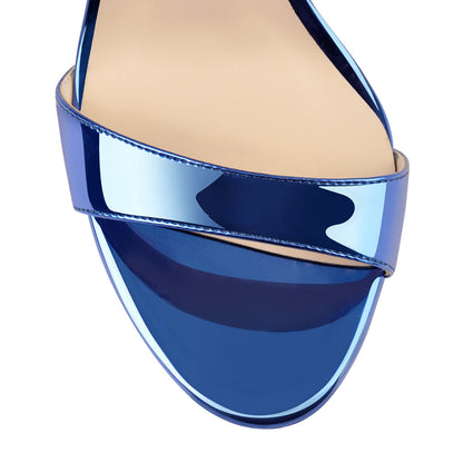 Ankle Double Buckle Strap Platform Stiletto High Heels Sandals | Onlymaker Signature