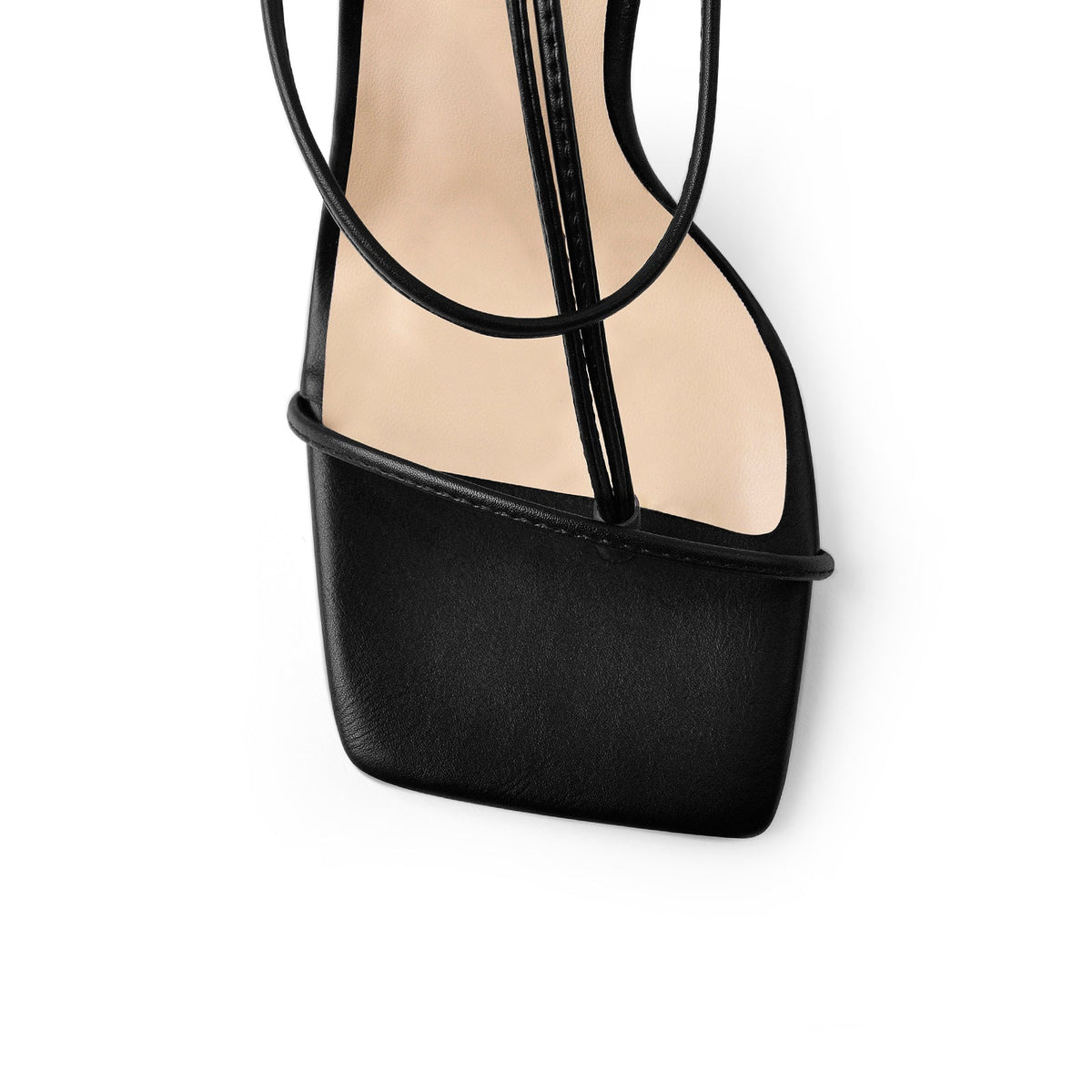 Ankle Strap Square Toe Chunky Heels Sandals | Onlymaker Popular