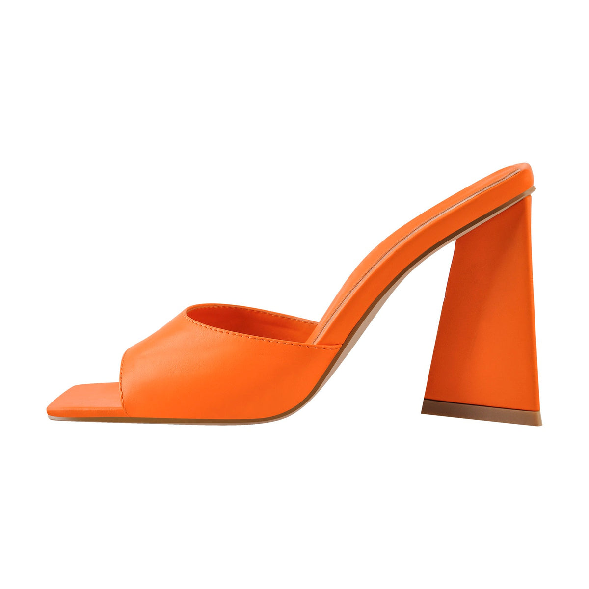 Square Toe Chunky Heel Sandal Mules | Onlymaker Popular