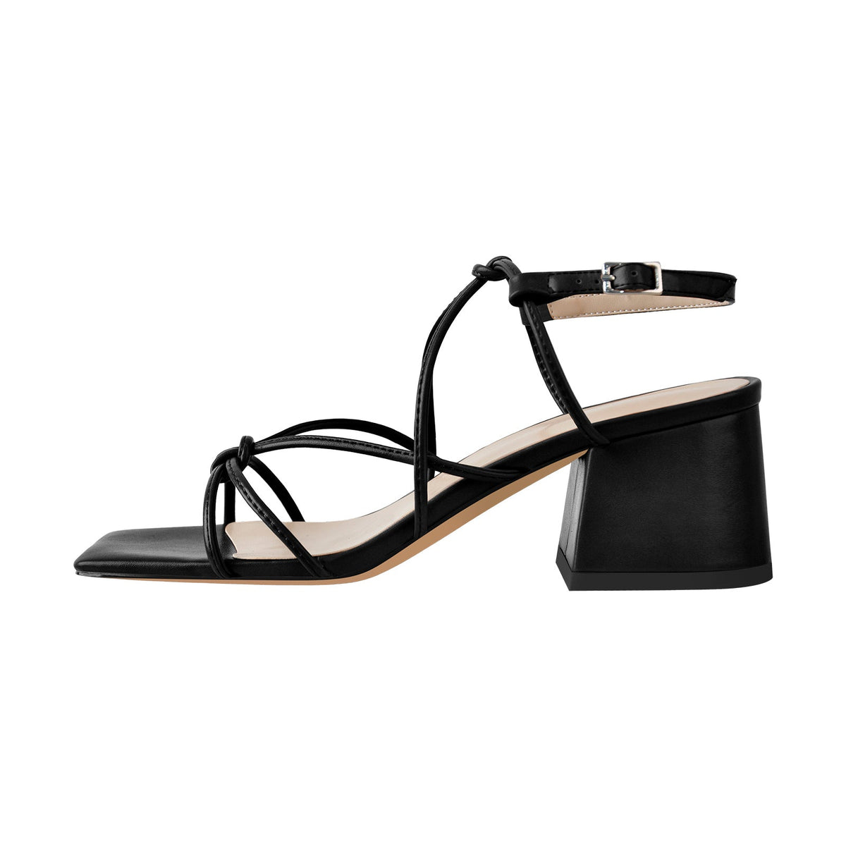 Criss Cross Gladiator Strappy Chunky Heel Sandals | Onlymaker Trusted