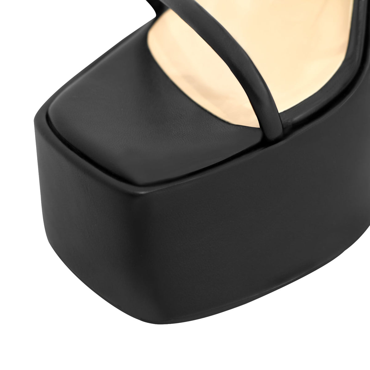 Platform Chunky Triangle Heel Sandals | Onlymaker Special Offer