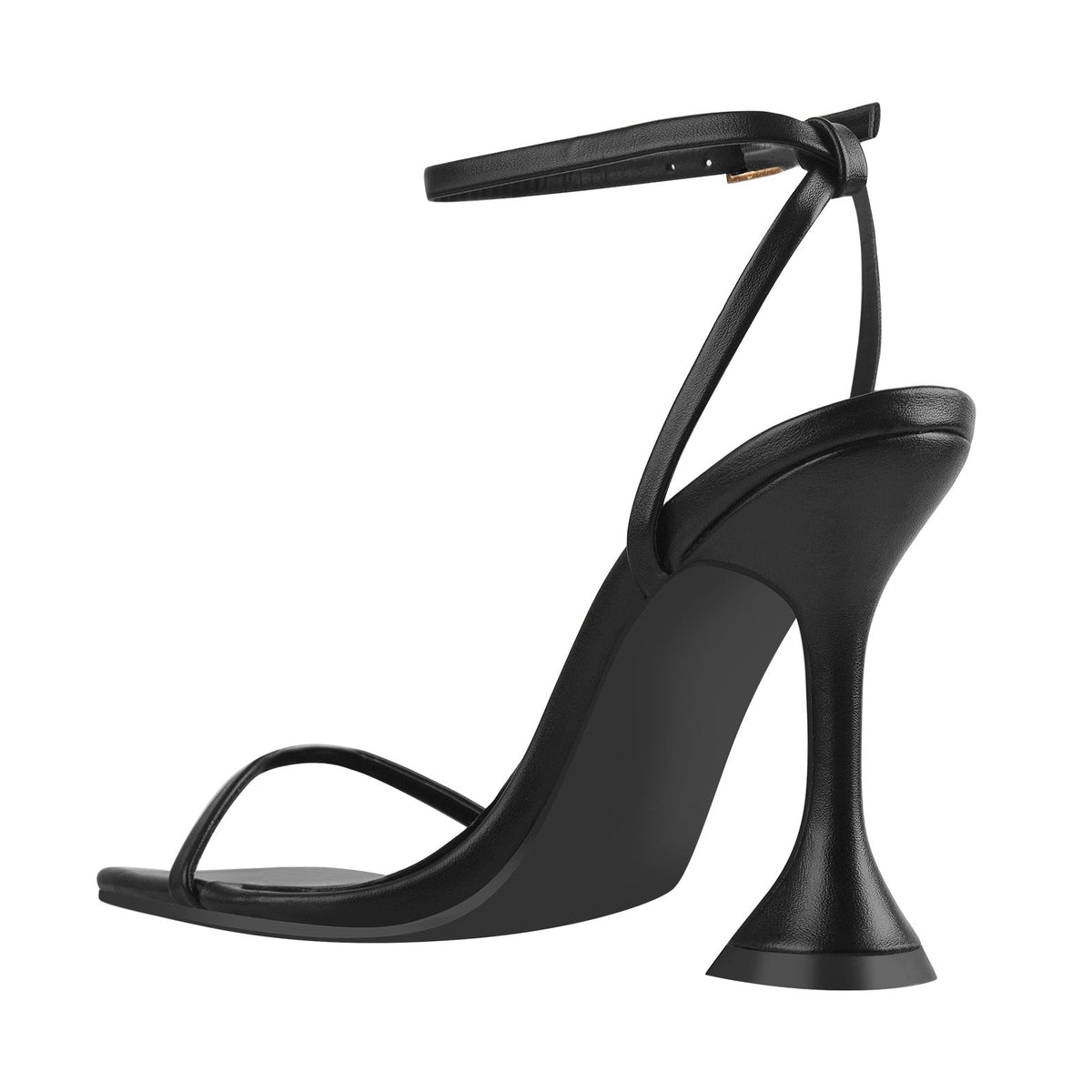 Black Ankle Strap High Heel Sandals | Onlymaker Everyday