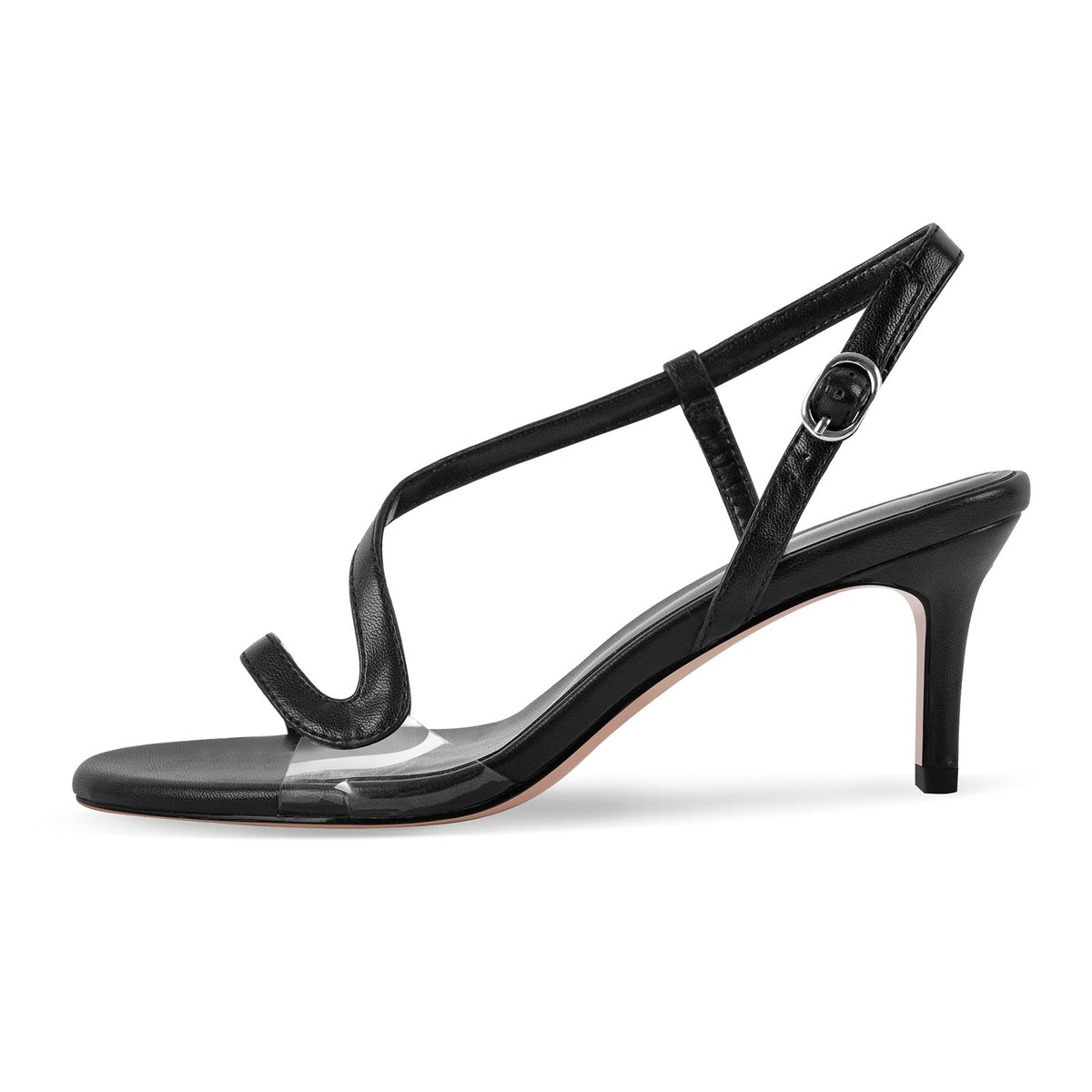 Round Toe S Strap Slingback Sandals | Onlymaker Quality