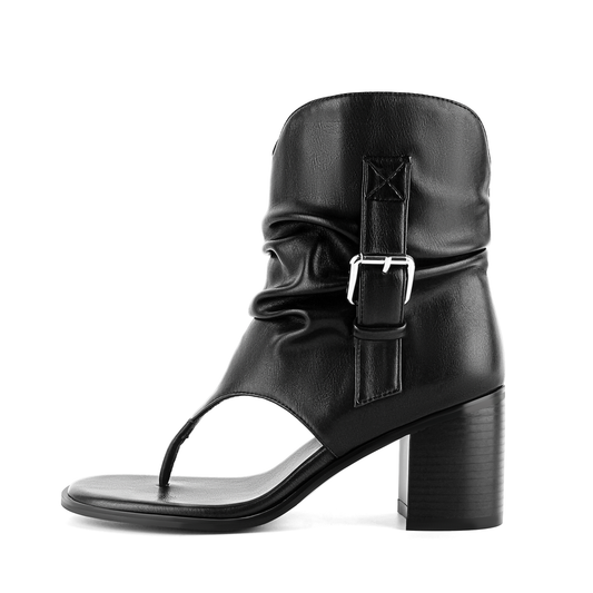 Buckle Ruched Flip-Flop Bootie Sandals | Onlymaker Everyday