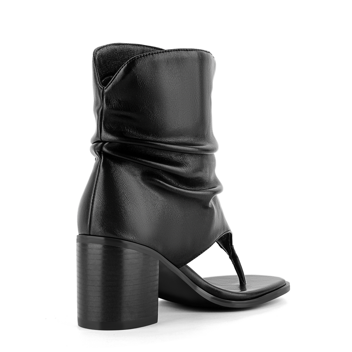 Buckle Ruched Flip-Flop Bootie Sandals | Onlymaker Everyday