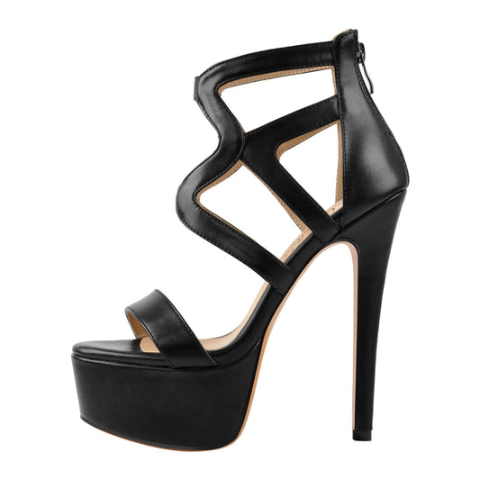 Gladiator Platform Stiletto High Heel Sandals | Onlymaker Special Offer