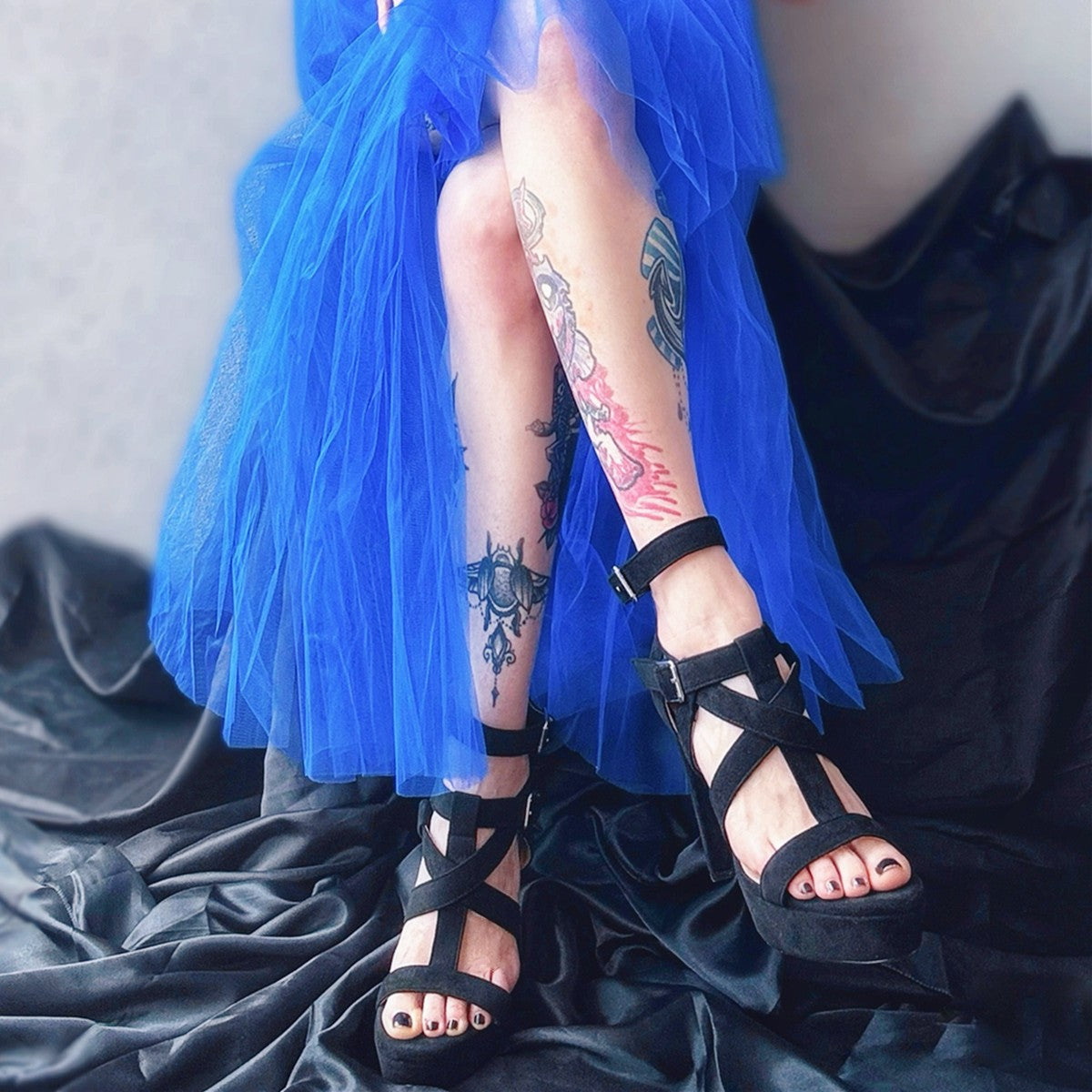Platform Gladiator Strap Chunky Heel Sandals | Onlymaker Featured