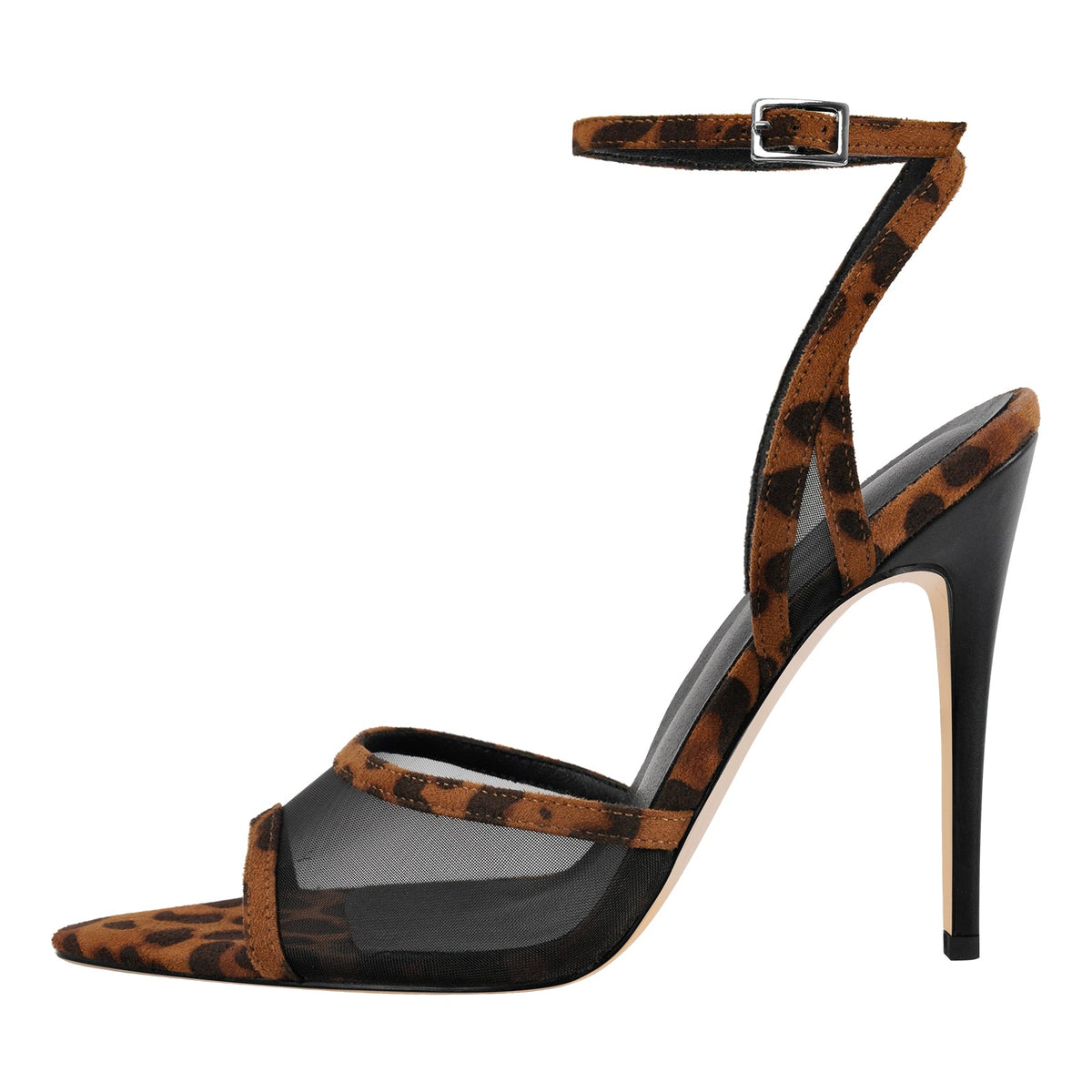 Mesh Pointed Toe Ankle Strap Sandals | Onlymaker Great Value