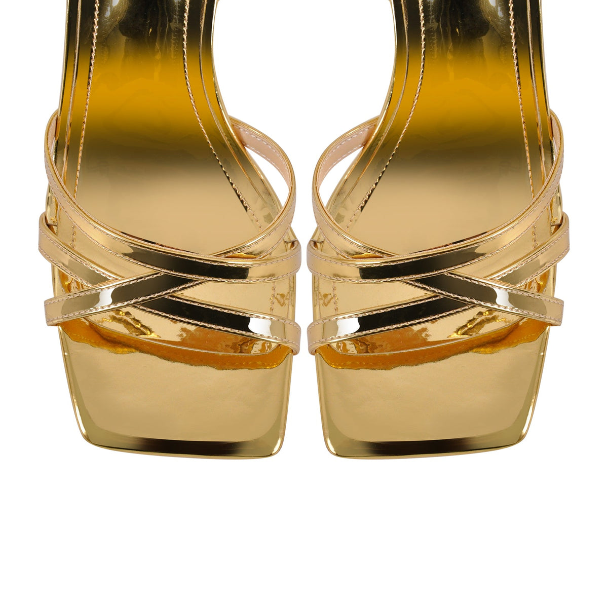 Square Toe Ankle Strap Stiletto Sandals | Onlymaker Best Seller