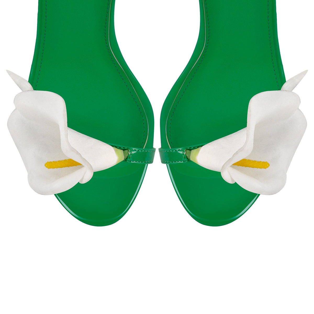 Round Toe Calla Lily Cross Strap Sandals | Onlymaker Sale