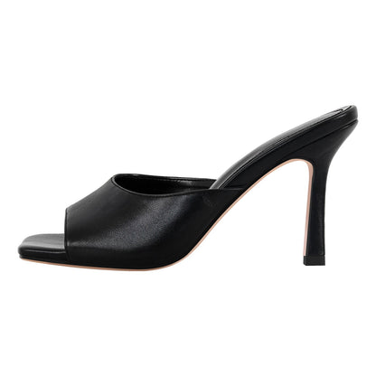 Square Toe Stiletto Sandals Mules | Onlymaker Premium