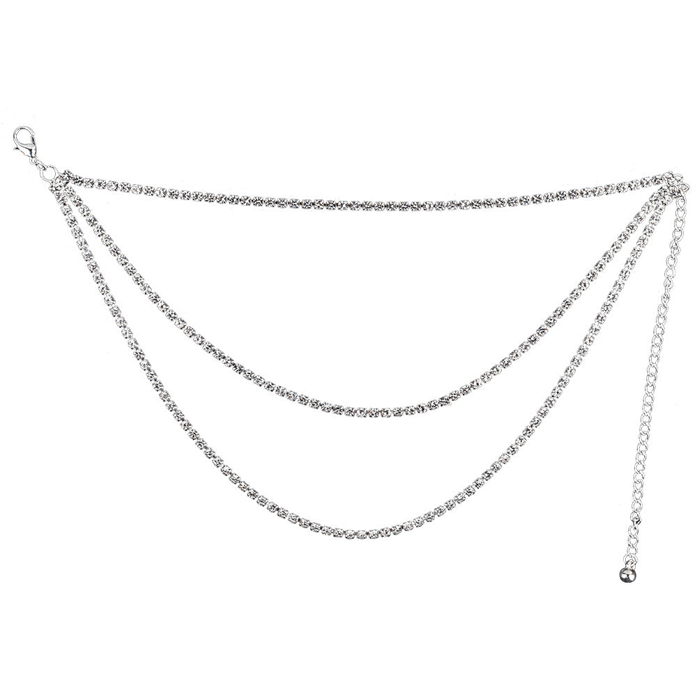 Rhinestone Multi-layered Anklet | Onlymaker Smart Buy