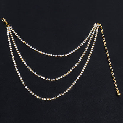 Rhinestone Multi-layered Anklet | Onlymaker Smart Buy