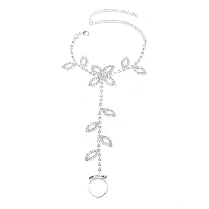 Rhinestone Vacation Toe Ring Anklet | Onlymaker Classic