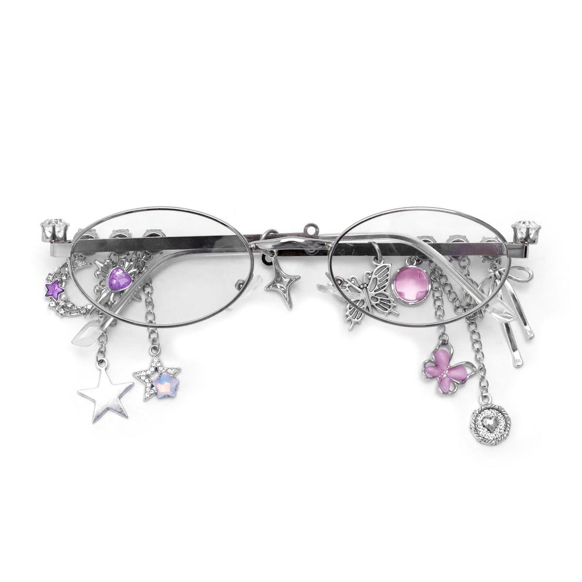 Chain Tassel Rhinestone Sunglasses | Onlymaker Exclusive