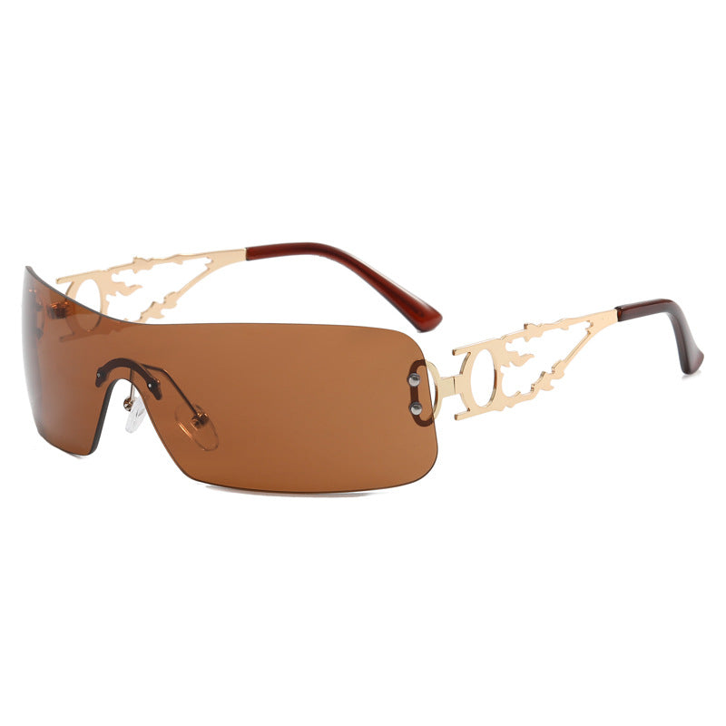 Rimless Cutout Sunglasses | Onlymaker Discount