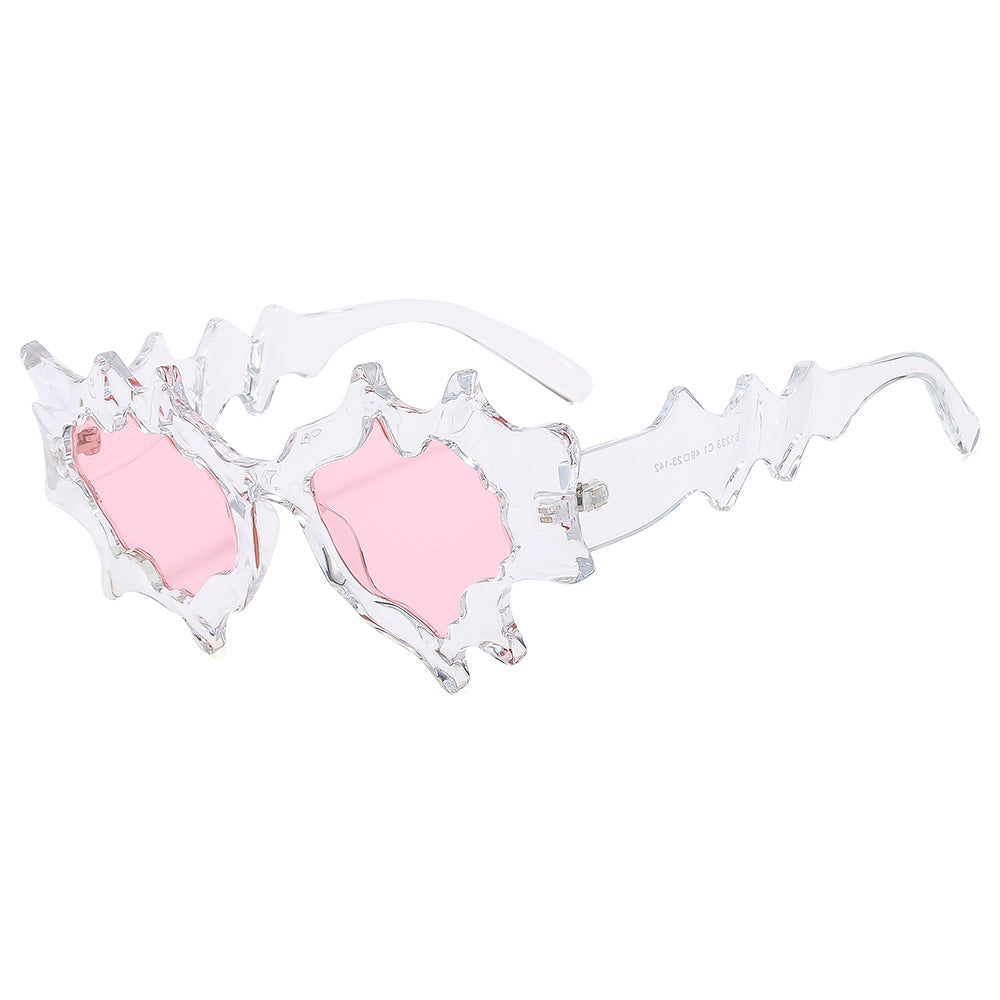 Flame Shape Irregular Sunglasses | Onlymaker Exclusive