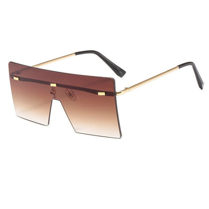 Square Shape Rimless Sunglasses | Onlymaker Best Price