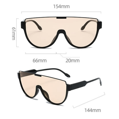 Shaped Large Frame Fashion Sunglasses | Onlymaker Hot Sale