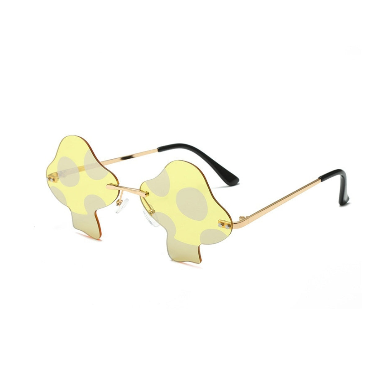 Multicolor Mushroom Shape Rimless Sunglasses | Onlymaker Everyday