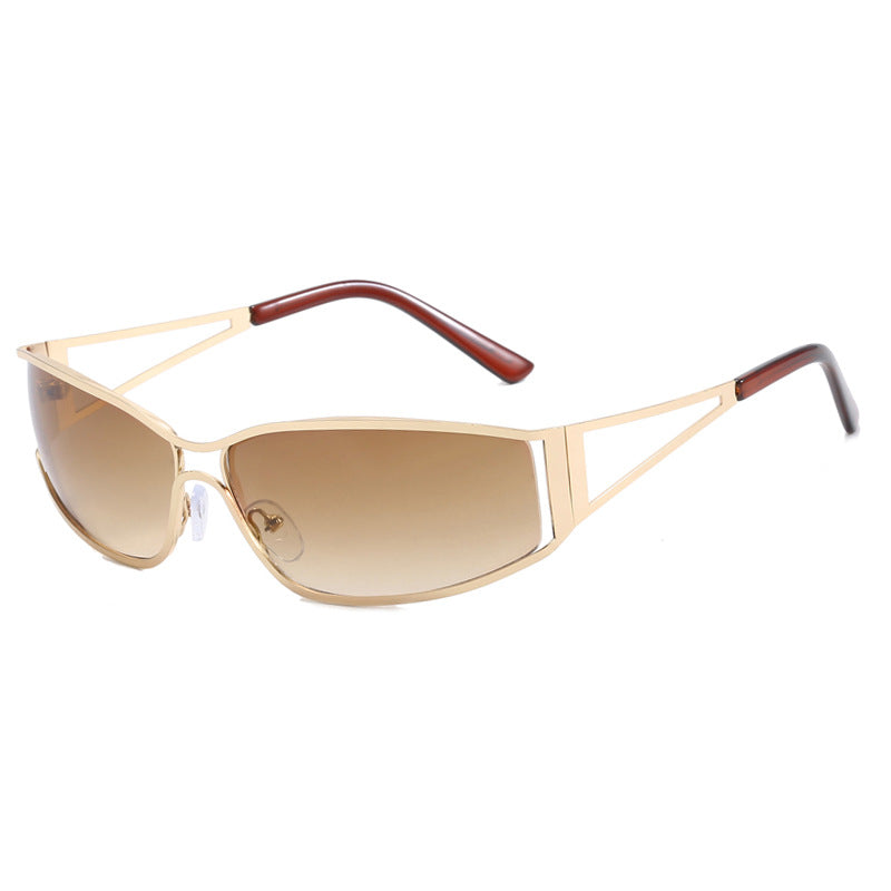 Gradient Metal Frame Sunglasses | Onlymaker Special Offer