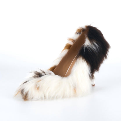 Fur Pointed Toe Stiletto Pumps | Onlymaker Top Pick
