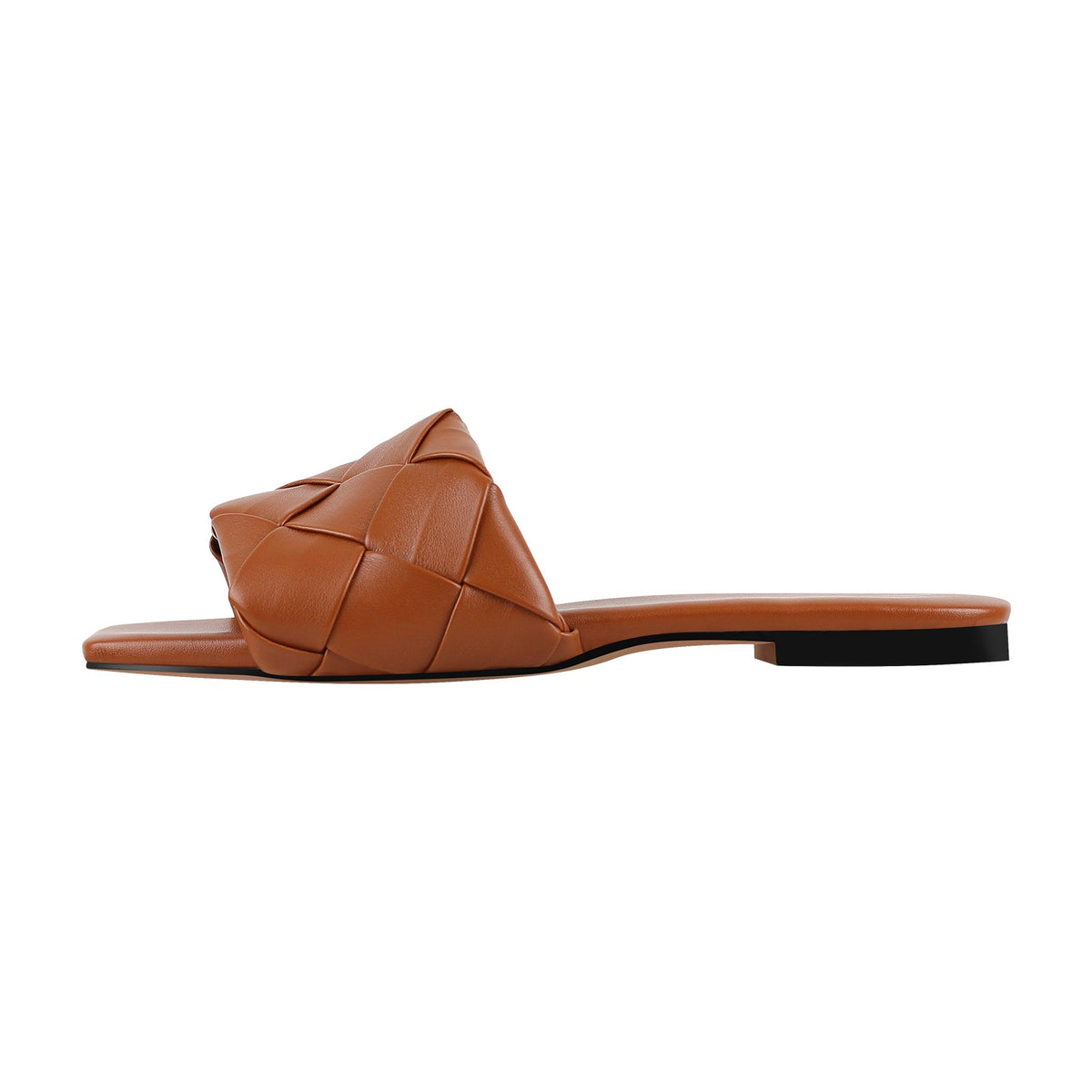 Open Toe Slip on Flat Slipper | Onlymaker Sale