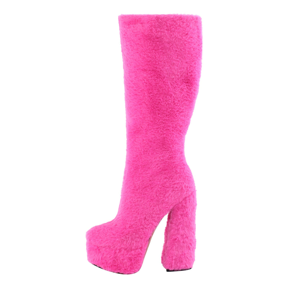 Fur Platform High Heels Boots | Onlymaker Exclusive