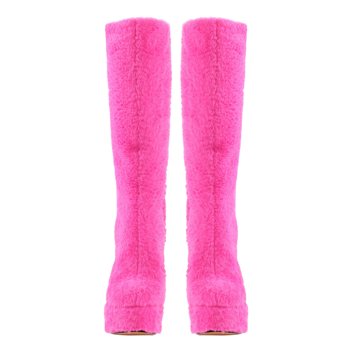Fur Platform High Heels Boots | Onlymaker Exclusive