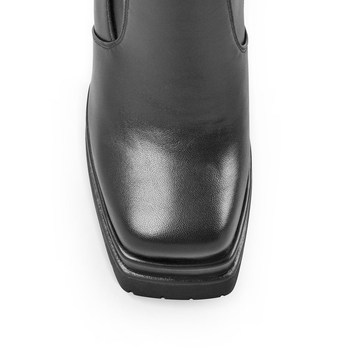 Double Platform Zipper Chunky Heel Ankle Boots | Onlymaker Essential