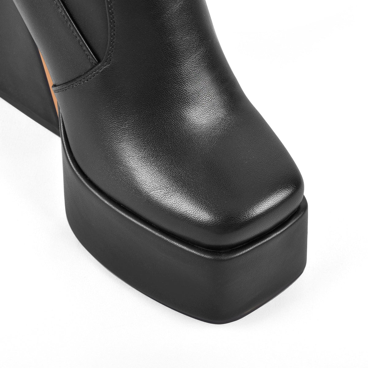 Platform Triangle Heel Thigh Knee High Boots | Onlymaker Classic