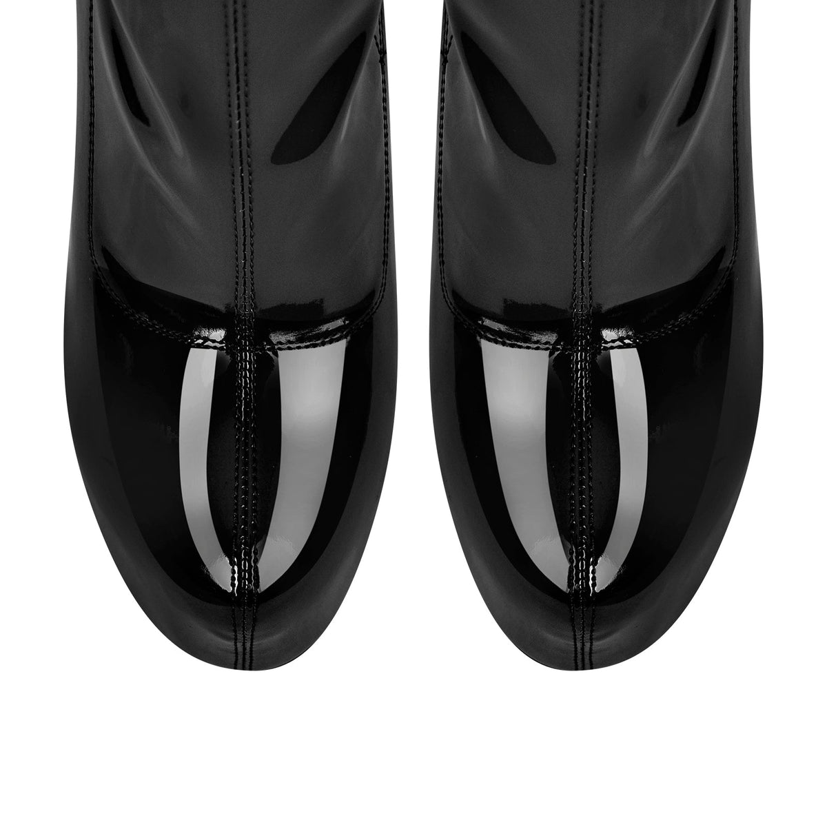 Patent Leather Platform Stiletto High Heel Ankle Boots | Onlymaker Premium