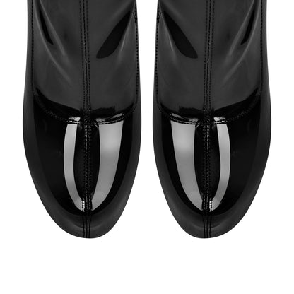 Patent Leather Platform Stiletto High Heel Ankle Boots | Onlymaker Premium