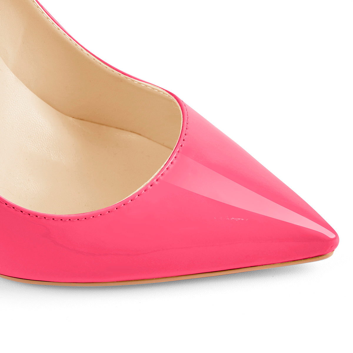 8cm 10cm 12cm Rose Red Pointed Toe Slip On High Heel Pumps | Onlymaker Featured