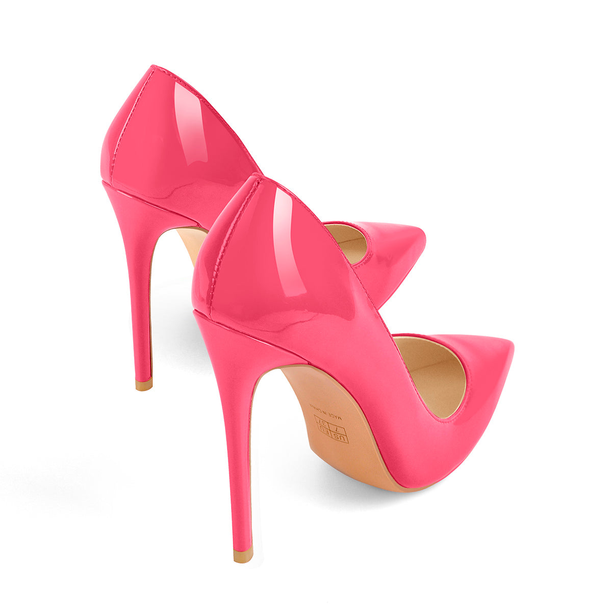 8cm 10cm 12cm Rose Red Pointed Toe Slip On High Heel Pumps | Onlymaker Featured