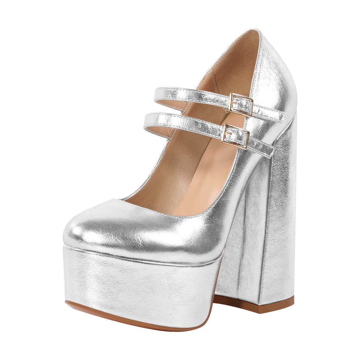 Platform Mary Jane Chunky Heel Pumps | Onlymaker Special Offer