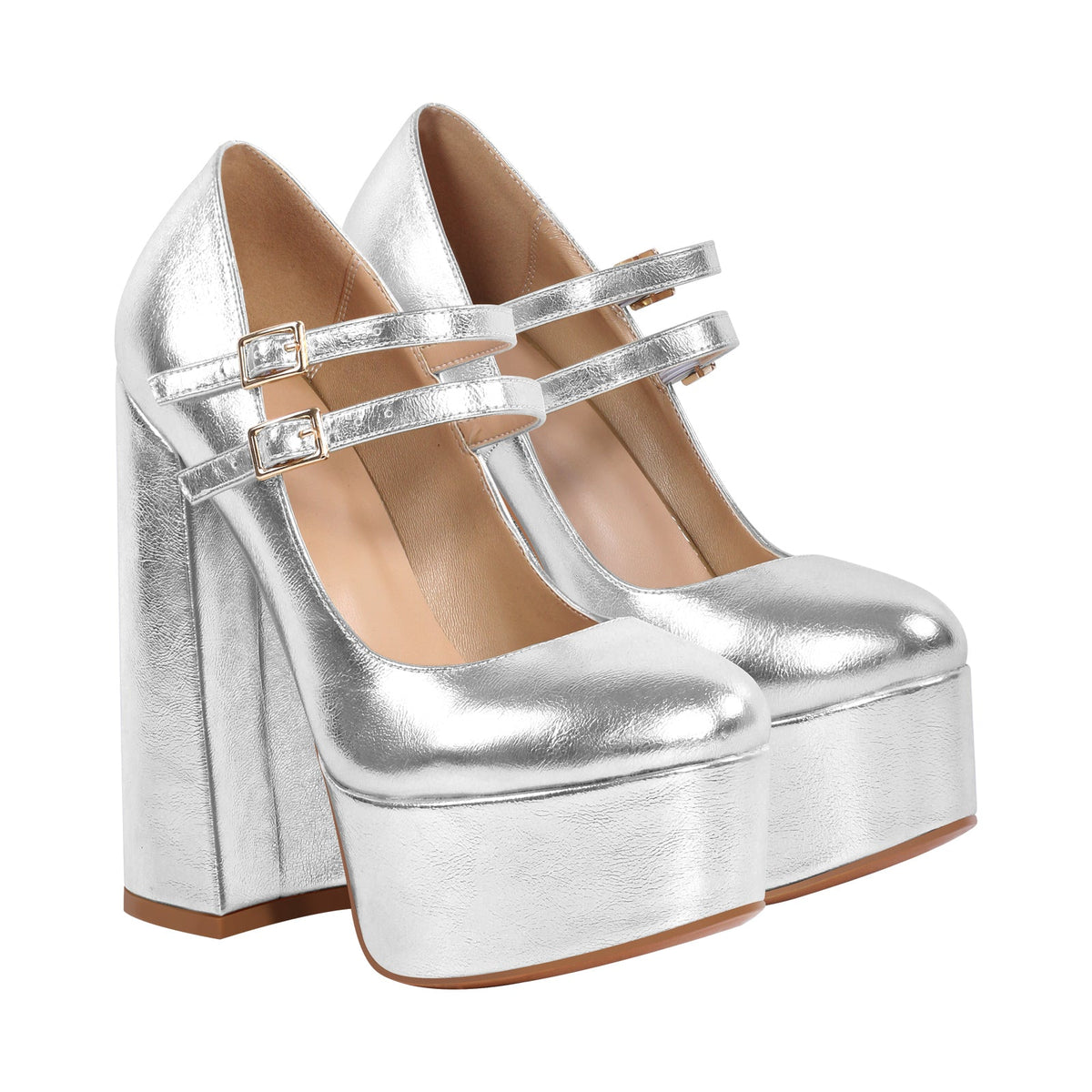 Platform Mary Jane Chunky Heel Pumps | Onlymaker Special Offer